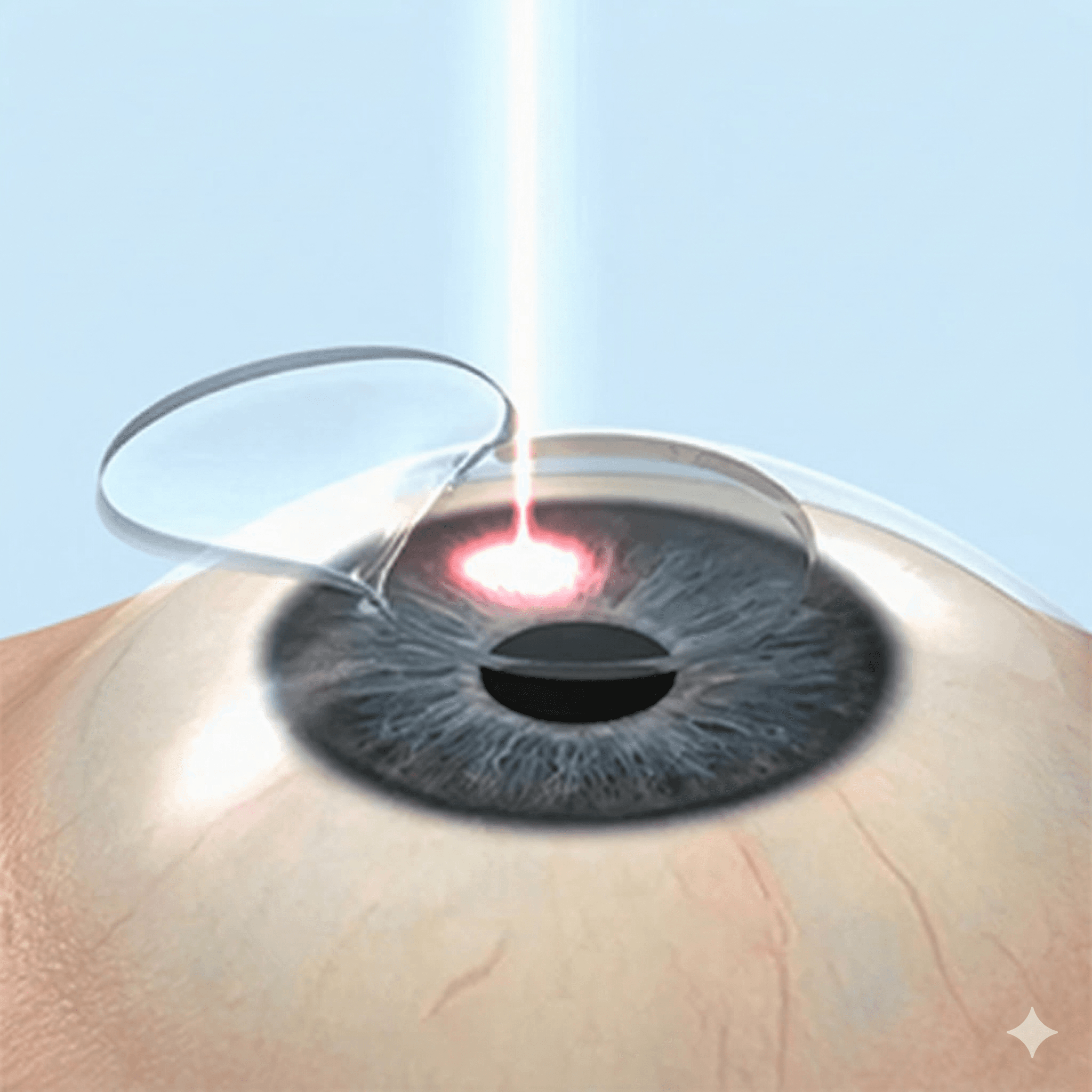Laser corneal correction