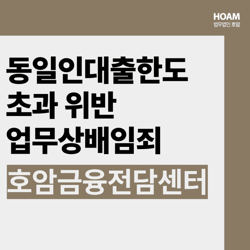 동일인대출한도위반 임직원 금감원검사 대응 전략 - 새마을금고 사례