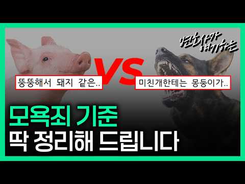 어디까지 모욕죄일까?